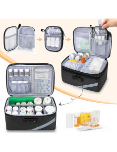 Bolsa de Almacenamiento Trunab con Cerradura Negra 30x20x15cm 2