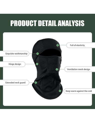 Forro de Casco de Motocicleta Zeathery Herymz3232bl Térmico Negro 40x24cm