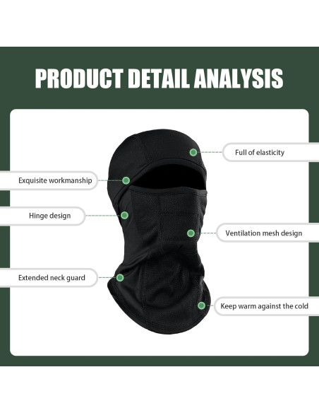 Forro de Casco de Motocicleta Zeathery Herymz3232bl Térmico Negro 40x24cm