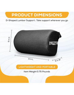 Cojín Lumbar Proactive Essentials D-Shaped Grande Firme 2