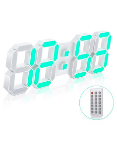 Reloj de Pared LED 3D EDUP HOME 38,1 cm con Control Remoto