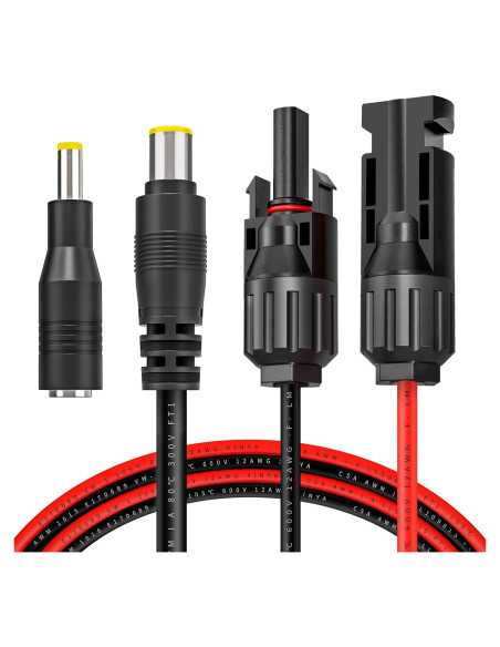 Cable Adaptador Solar ELECTOP DC 8mm 1.8M 14AWG para Generadores
