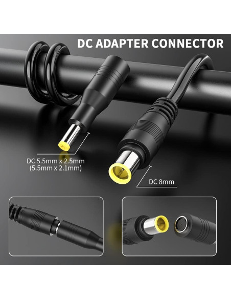 Cable Adaptador Solar ELECTOP DC 8mm 1.8M 14AWG para Generadores