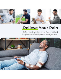 AUVON Estimulador Muscular TENS 3-en-1 con 40 Intensidades 2