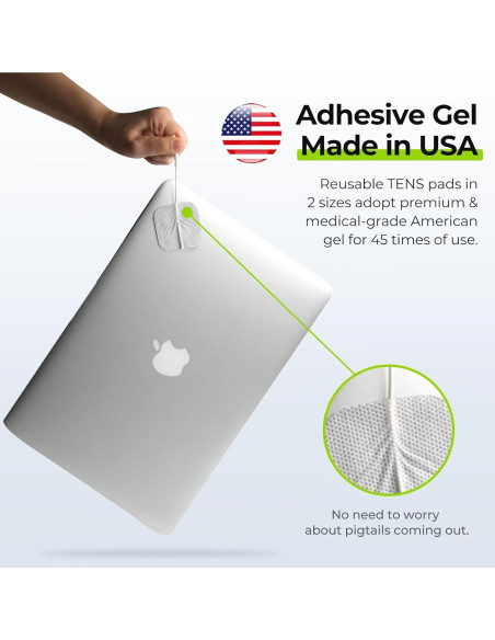 AUVON Estimulador Muscular TENS 3-en-1 con 40 Intensidades