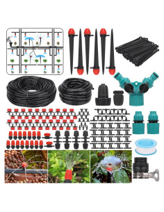 Kit de Riego por Goteo Ridegeek 50,29 m con Accesorios