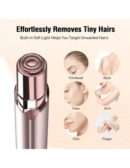 Removedor de Vello Facial SEIHAI con 2 Cabezas Repuesto