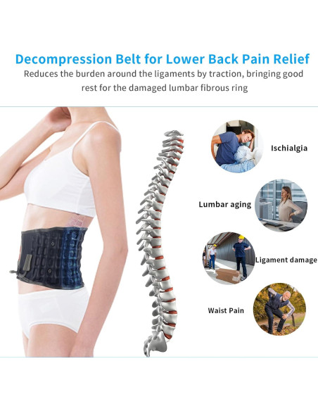 Cinturón de Soporte Lumbar 6xigouma Modelo XGM-102R Azul