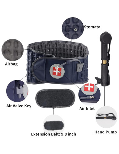 Cinturón de Soporte Lumbar 6xigouma Modelo XGM-102R Azul