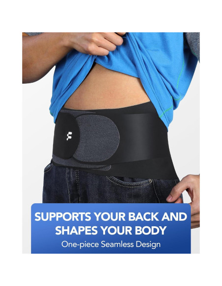 Faja Lumbar Fitomo Ultra Delgada 0.5mm con Almohadilla 3D