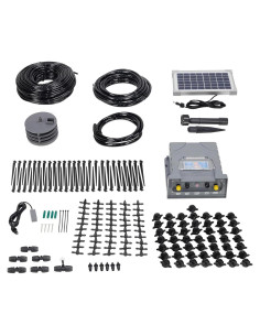 Sistema de riego solar AEO 50 goteros 47 m para jardín