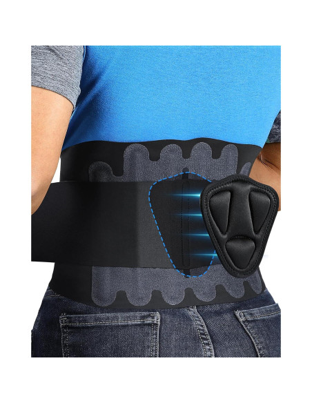 Faja Lumbar Fitomo Ultra Delgada 0.5mm con Almohadilla 3D