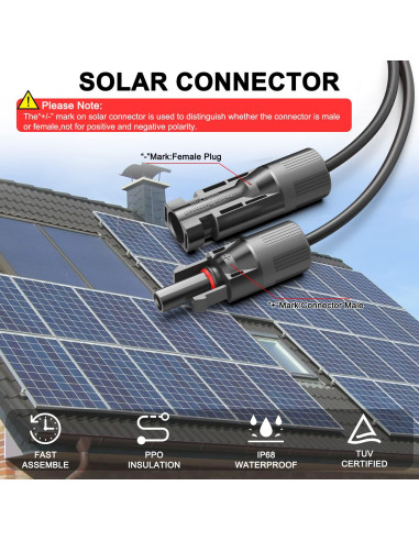 Cable de extensión solar 5m 8mm Shenzhenshi Datong