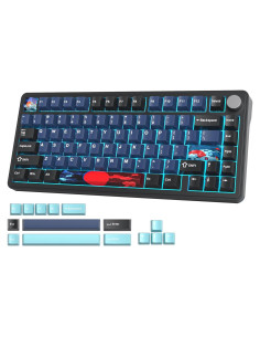 Teclado Mecánico Inalámbrico Fogruaden M75 75% RGB Blanco