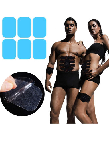 50 Almohadillas de Gel UYGHHK para Estimulador Abdominal