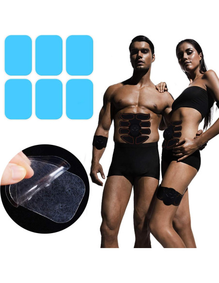 50 Almohadillas de Gel UYGHHK para Estimulador Abdominal