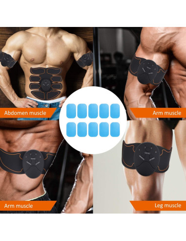 50 Almohadillas de Gel UYGHHK para Estimulador Abdominal