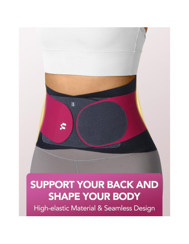 Faja de Espalda Fitomo L Rosa Ultra Delgada 0.5mm