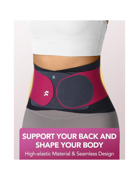 Faja de Espalda Fitomo L Rosa Ultra Delgada 0.5mm