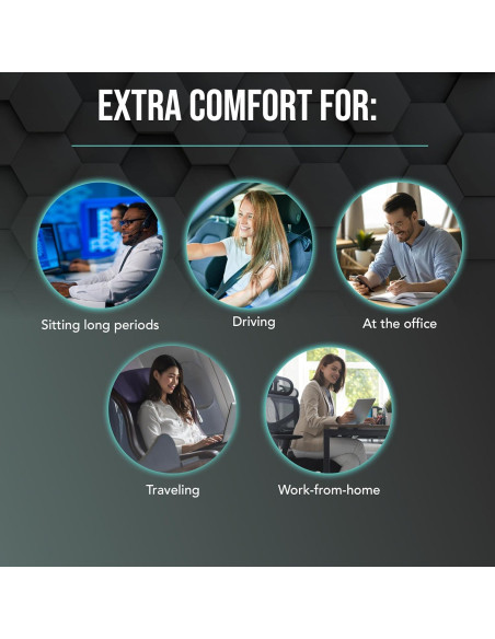 Almohada Soporte Lumbar Samsonite SA6086 Gel Enfriamiento