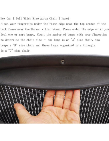 Almohadilla Soporte Lumbar Herman Miller Aeron B - Negro