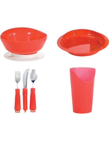 Juego de Vajilla Power of Red Essential Medical - 6 Piezas