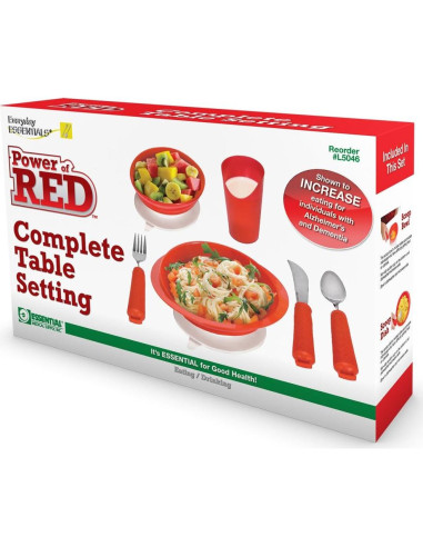 Juego de Vajilla Power of Red Essential Medical - 6 Piezas