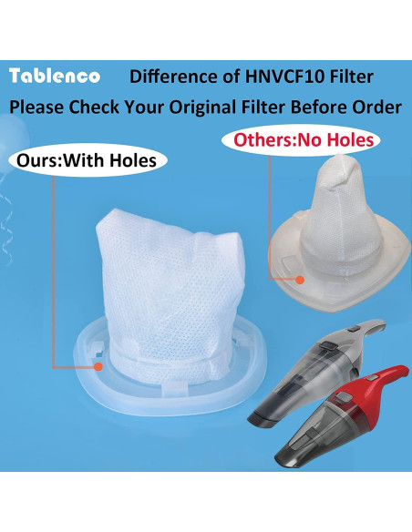 Filtro de Reemplazo Black and Decker HNVCF10 Paquete de 9