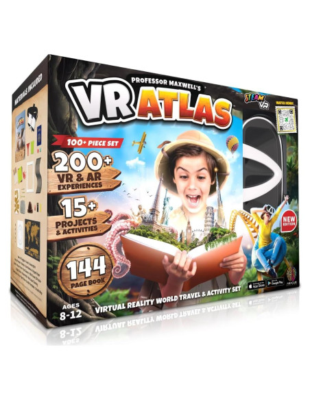 Atlas VR Abacus - Kit de Ciencia Geografía para Niños