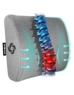 Almohada Lumbar Samsonite SA5244 Espuma de Memoria Gris