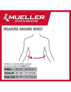 Faja Lumbar MUELLER Ajustable con Almohadilla Removible 2