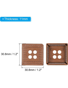 Zócalo IC PLCC68P PATIKIL 68 Pines 2.54mm Montaje PCB - 2 Pcs 2