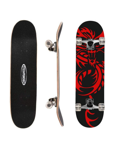 Patineta ChromeWheels Doble Kick 78,74 cm para Principiantes