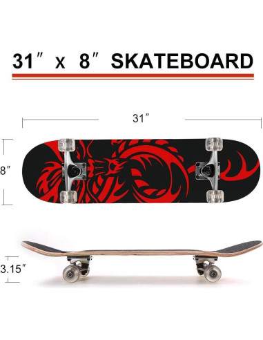 Patineta ChromeWheels Doble Kick 78,74 cm para Principiantes