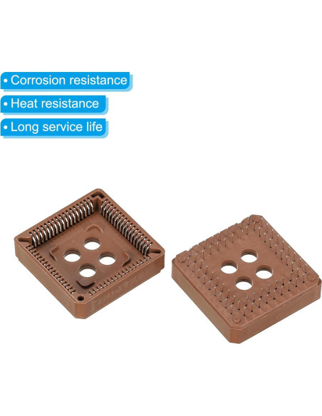 Zócalo IC PLCC68P PATIKIL 68 Pines 2.54mm Montaje PCB - 2 Pcs