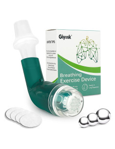 Ejercitador Respiratorio Giyosk Verde con Accesorios