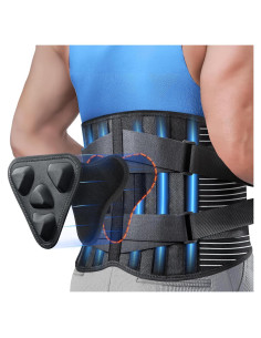 Faja Lumbar CAMRIER con Almohadilla 3D para Espalda Baja