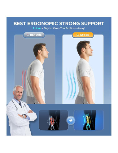 Faja Lumbar CAMRIER con Almohadilla 3D para Espalda Baja