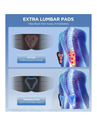 Faja Lumbar CAMRIER con Almohadilla 3D para Espalda Baja