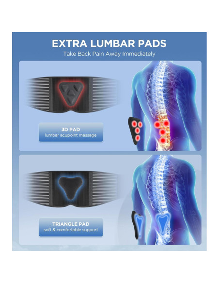 Faja Lumbar CAMRIER con Almohadilla 3D para Espalda Baja