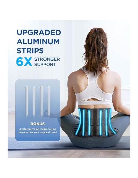 Faja Lumbar CAMRIER con Almohadilla 3D para Espalda Baja