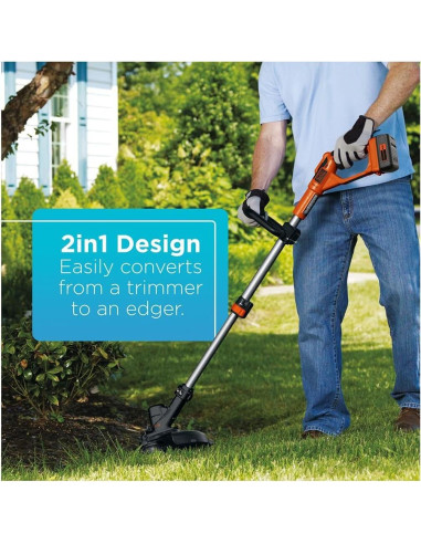 Cortadora de Hilo Inalámbrica BLACK+DECKER LST136 40V 33cm