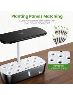 Sistema Hidropónico Interior CYBSDF 12 Cápsulas LED Ajustable 2