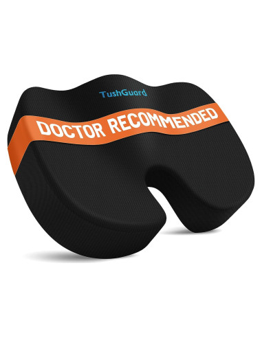 Cojín de Asiento TushGuard Espuma Viscoelástica Negro