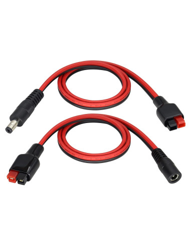 Conector de Alimentación Anderson 14AWG a DC 5.5x2.1mm 60cm