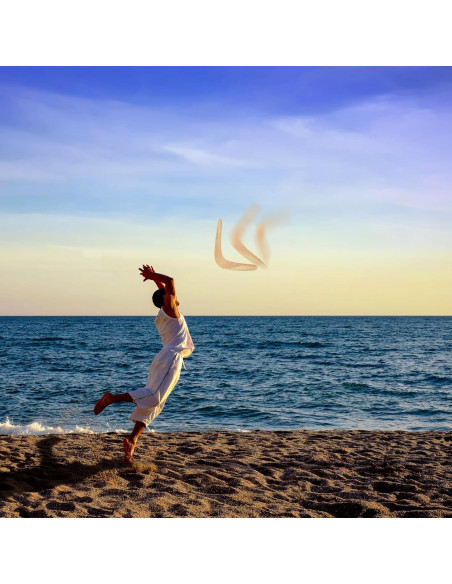 Boomerang de Madera Gatuida 36.87x21.5cm para Niños y Adultos