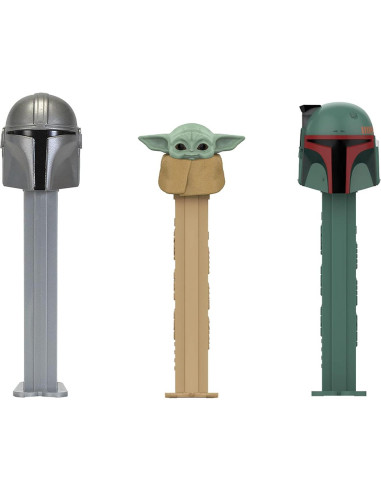 Dispensadores de Caramelos PEZ Mandaloriano - Paquete de 12