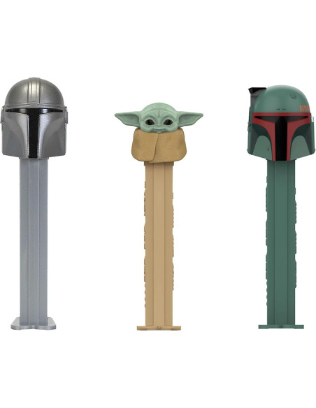 Dispensadores de Caramelos PEZ Mandaloriano - Paquete de 12