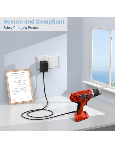 Cargador 12V Black Decker GCO1200, 1.83m, UL listado Cargador 12V Black Decker GCO1200, 1.83m, UL listado