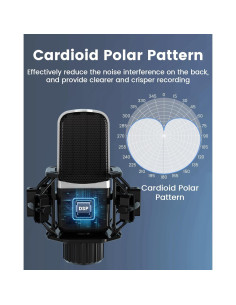 Paquete de Podcast F009 con Micrófono y Mezclador de Audio 2